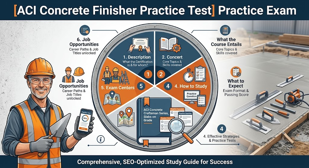 ACI Concrete Flatwork Finishing Certification Practice Test Banner
