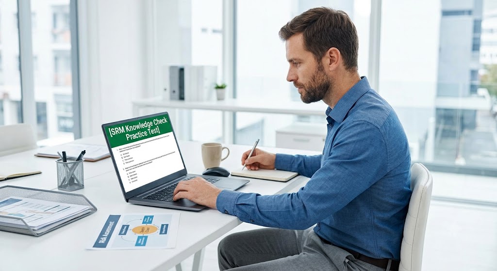 SRM Knowledge Check Practice Test Banner