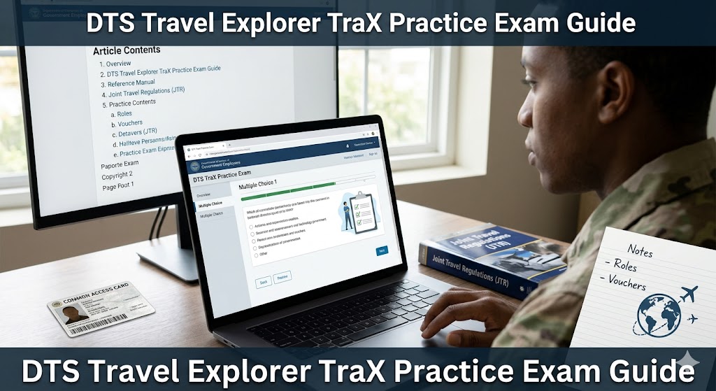 DTS Travel Explorer (TraX) Practice Test Banner