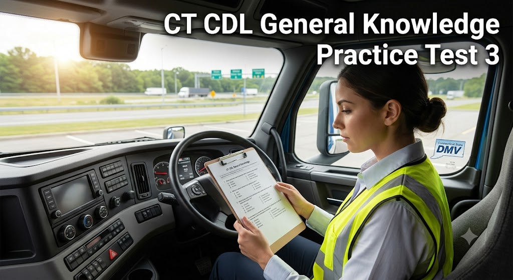 Connecticut CDL General Knowledge Practice Test 3 Banner