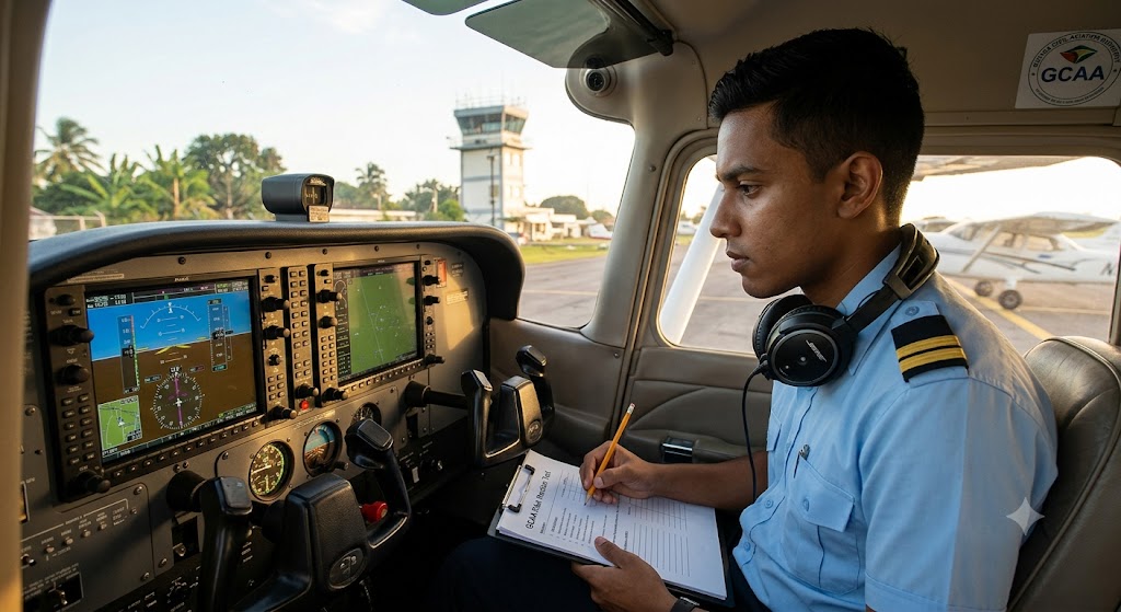 GCAA Pilot Practice Test & Exam Prep | Guyana Banner