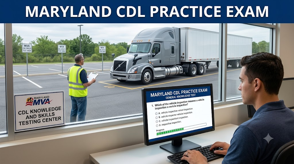 Maryland CDL Practice Test Banner