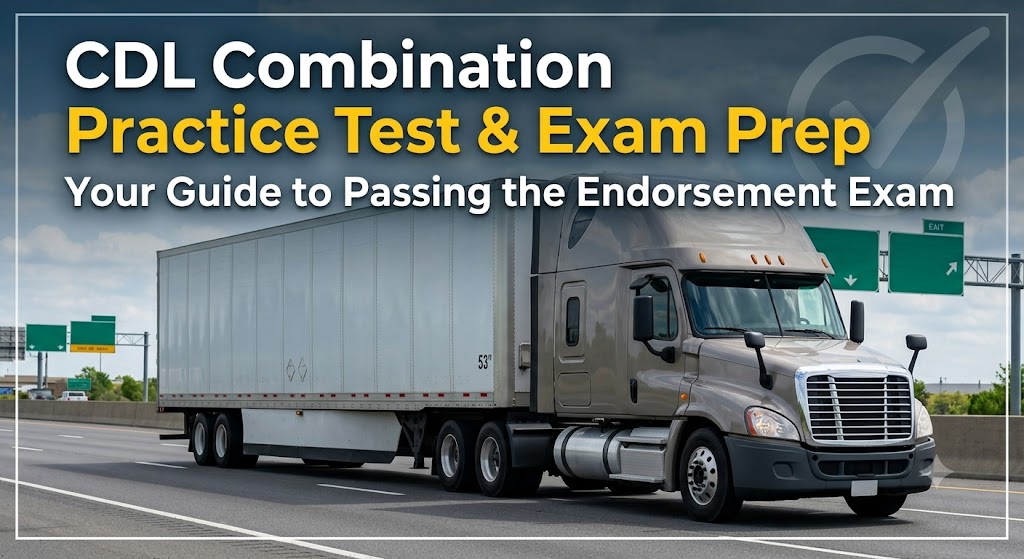 CDL Combination Practice Test & Exam Prep Banner