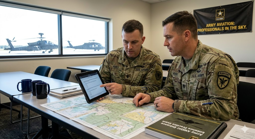 Aviation Warrant Officer Intermediate Course (AWOIC) Entrance Practice Exam Banner