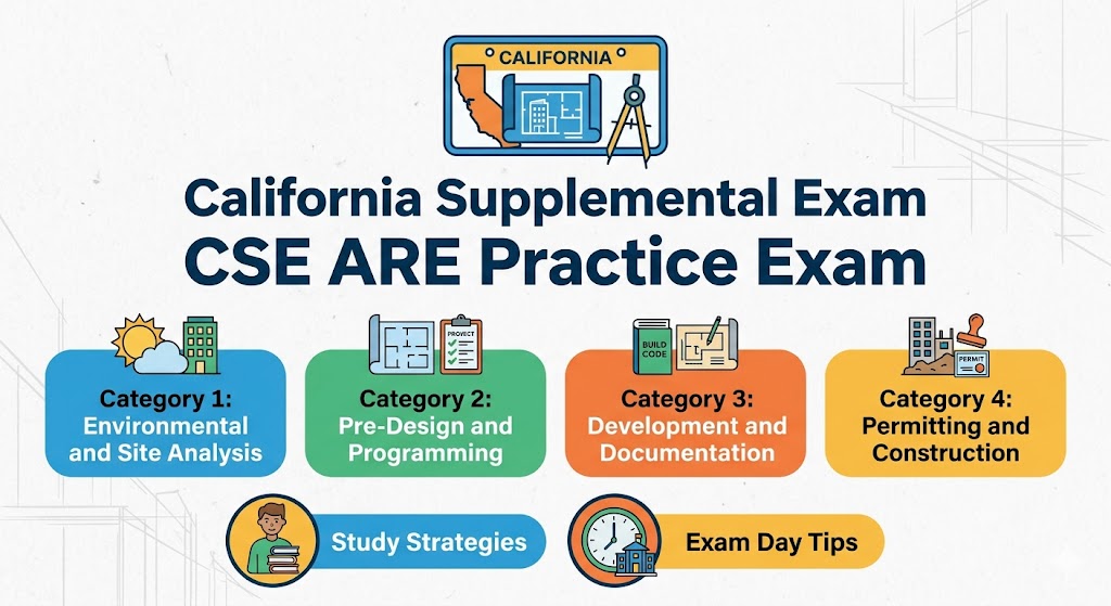 California Supplemental Exam (CSE) ARE Practice Exam Banner