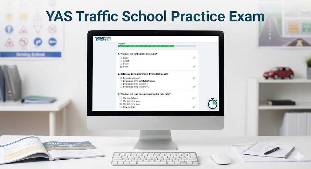 YAS Traffic School Practice Test Banner