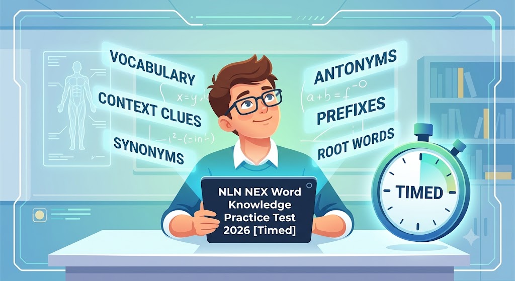 NLN NEX Word Knowledge Practice Test 2026 [Timed] Banner