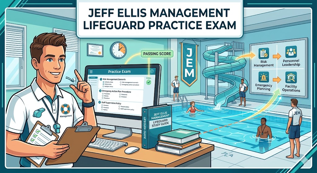 Jeff Ellis Management Lifeguard Practice Exam Banner