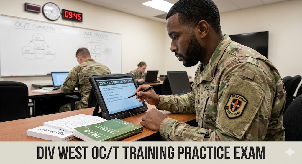 DIV West OC/T Training Practice Test Banner