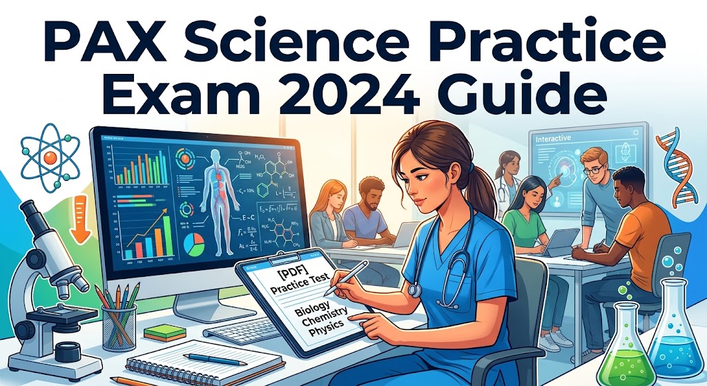 PAX Science Practice Test 2024 [PDF] RN NLN & PN Exam Banner