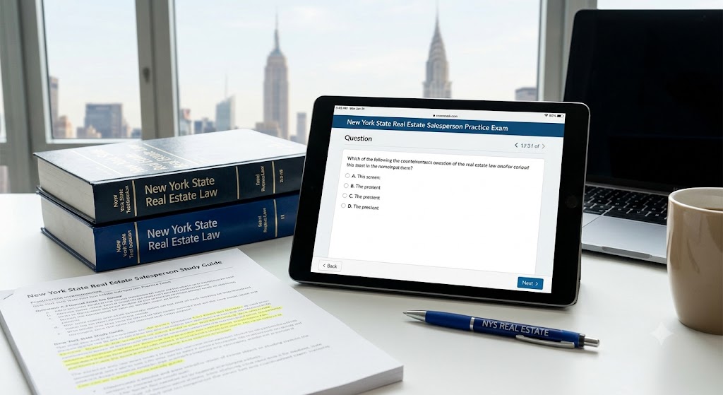 NY State Real Estate Salesperson Practice Exam Banner