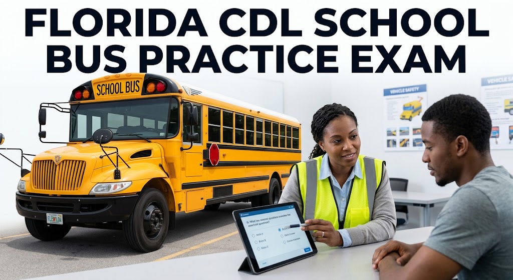 Florida CDL School Bus Practice Test Banner
