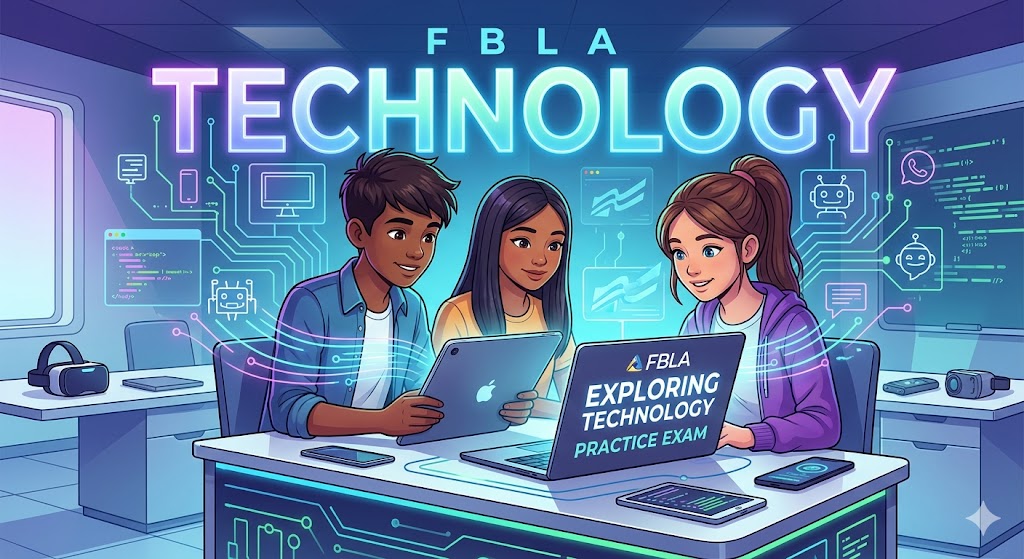 FBLA Exploring Technology Practice Test Banner
