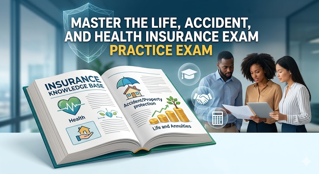 Life, Accident, and Health Insurance Practice Exam Banner