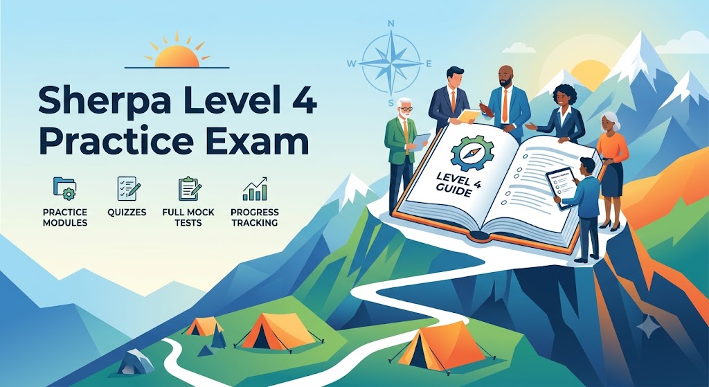 Sherpa Level 4 Practice Exam Banner
