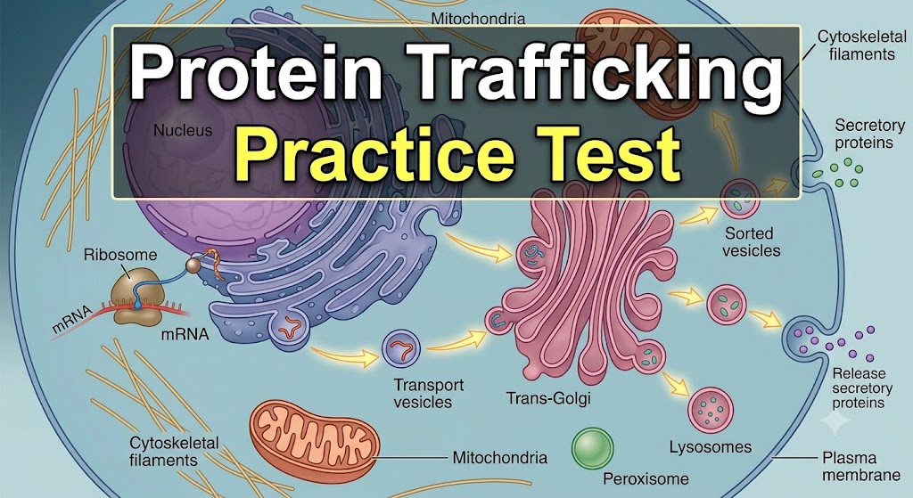 Protein Trafficking Practice Test Banner