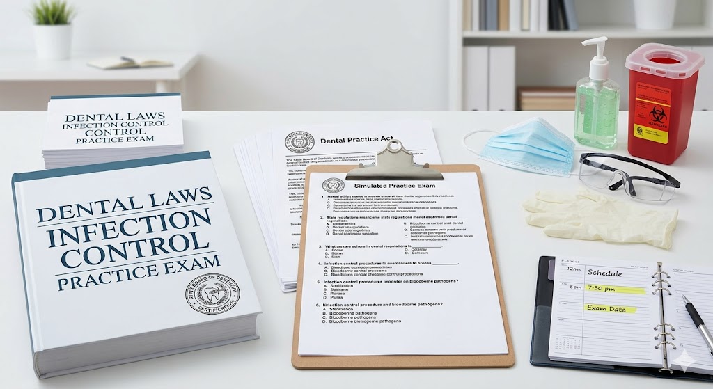 Dental Laws and Infection Control Jurisprudence Practice Exam Banner