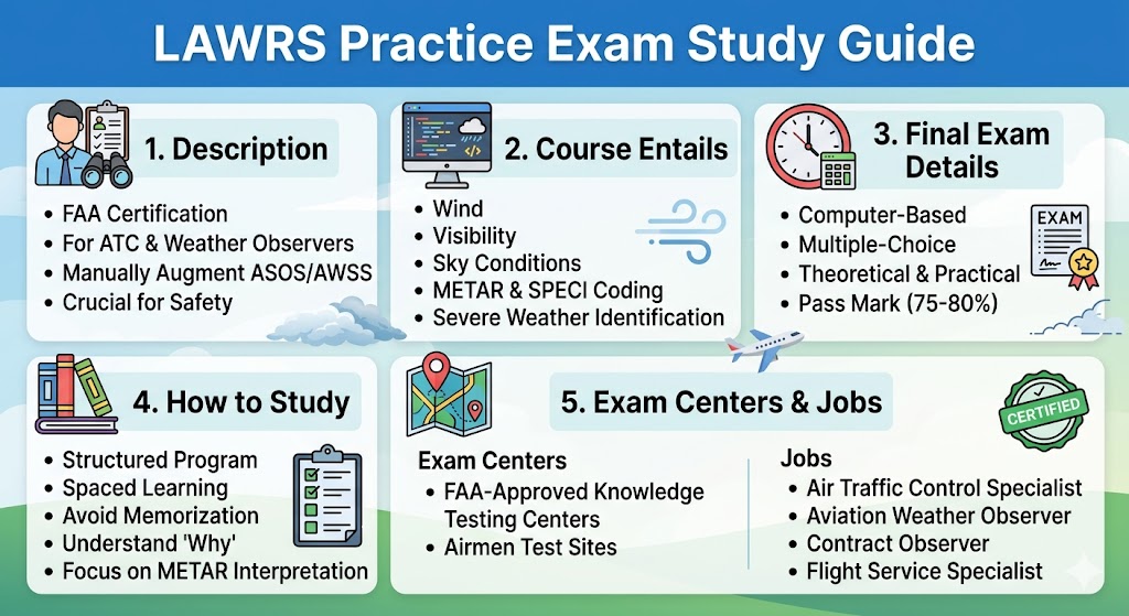 Limited Aviation Weather Reporting System (LAWRS)  Practice Exam Banner