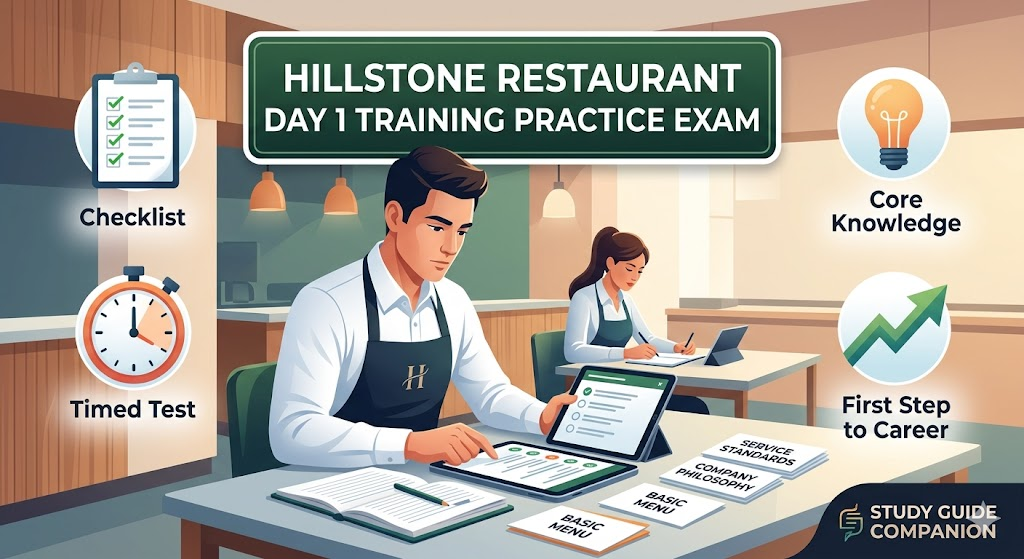 Hillstone Restaurant Day 1 Training Practice Test Banner