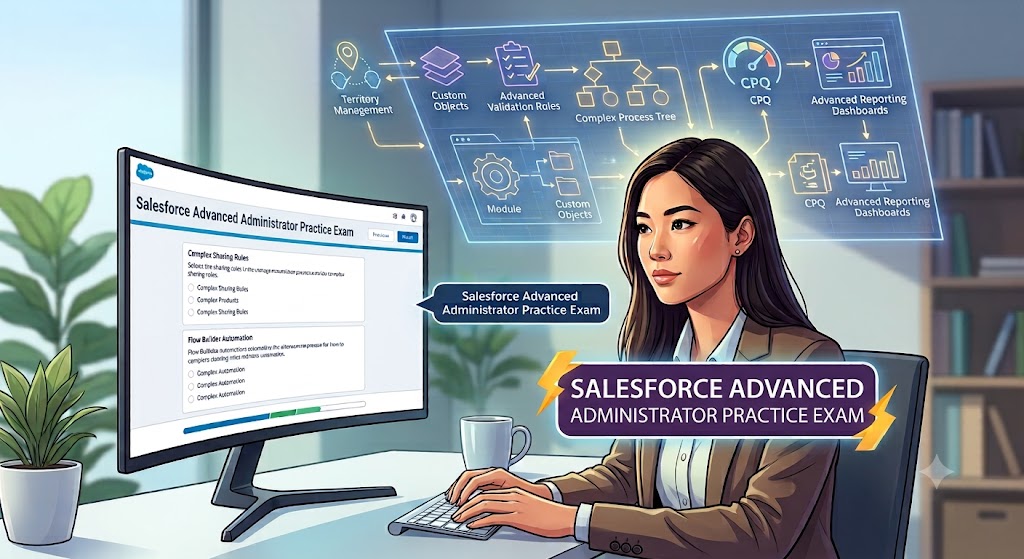 Salesforce Advanced Administrator Certification Practice Test Banner