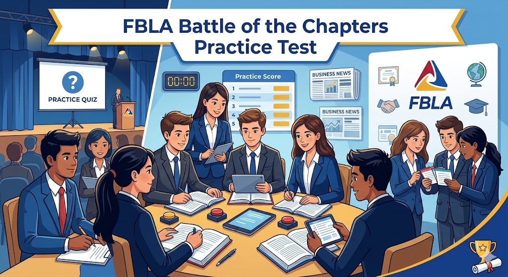 FBLA Battle of the Chapters Practice Test Banner