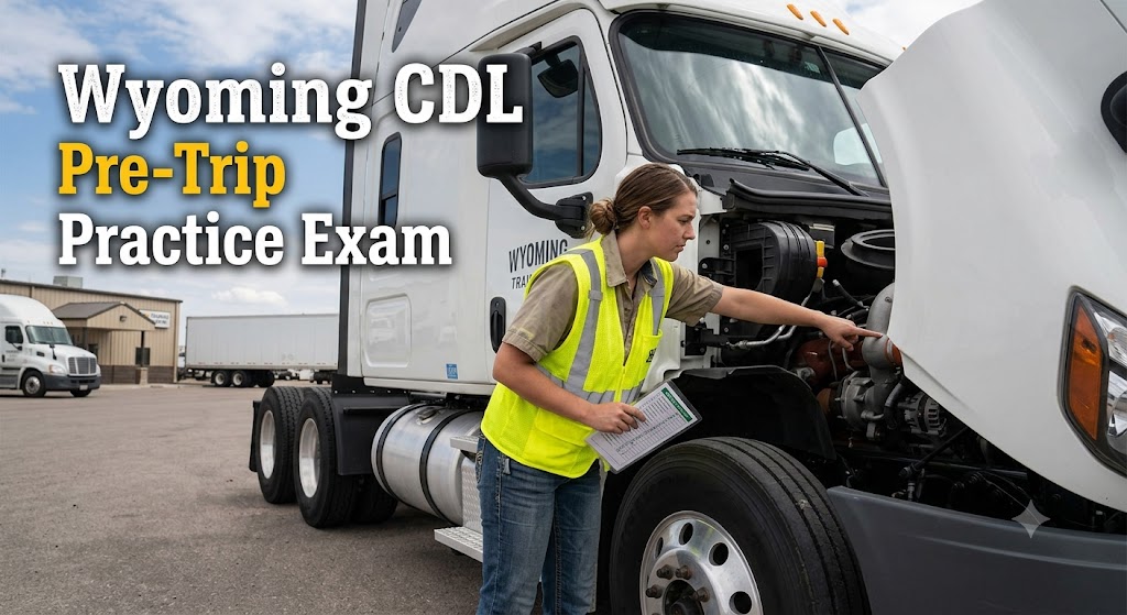 Wyoming CDL Pre-Trip Practice Test Banner