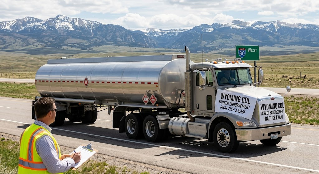 Wyoming CDL Tanker Endurance Test Banner