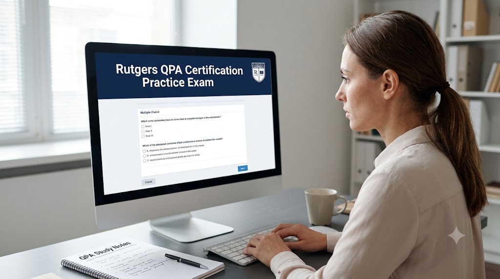 Rutgers Qualified Purchasing Agent (QPA) Practice Exam Banner