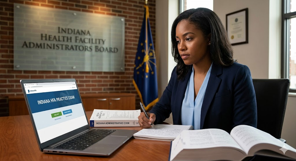Indiana Health Facility Administrators (HFA) Practice Exam Banner