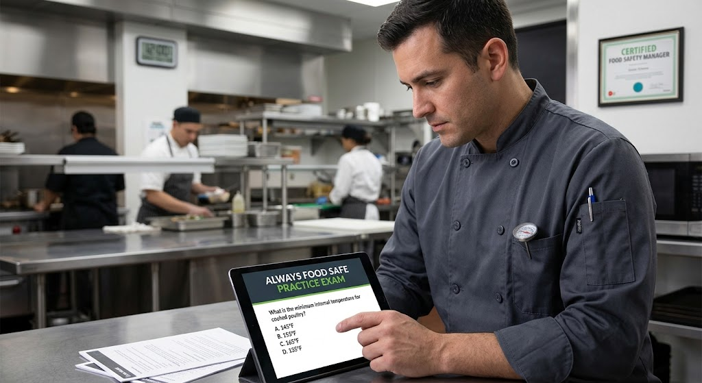 Always Food Safe: Food Safety Certification Practice Test Banner