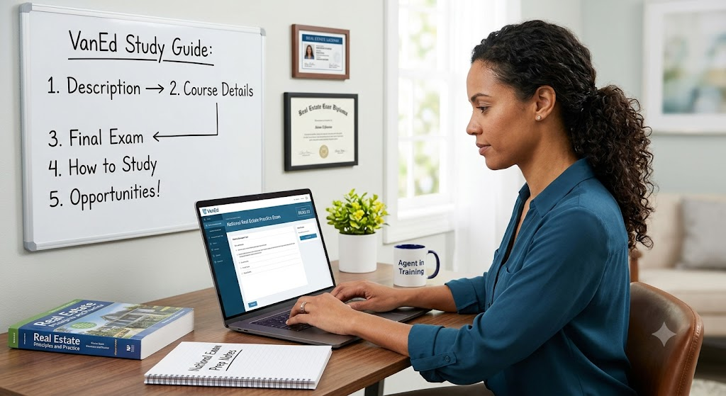VanEd National Real Estate Practice Exam Banner