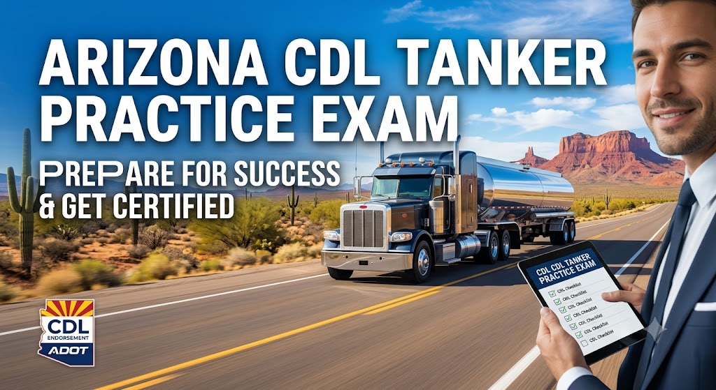 Arizona CDL Tanker Practice Test Banner