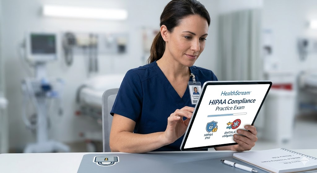 HealthStream EMTALA HIPPA Professional Compliance Practice Test Banner
