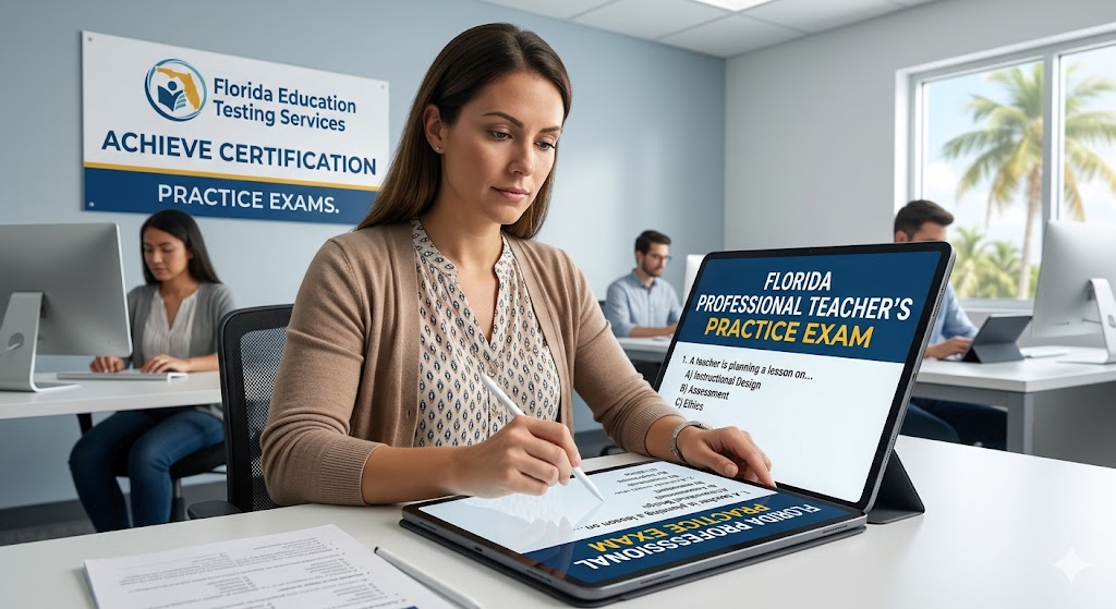 Florida Professional Teacher's Practice Exam Banner