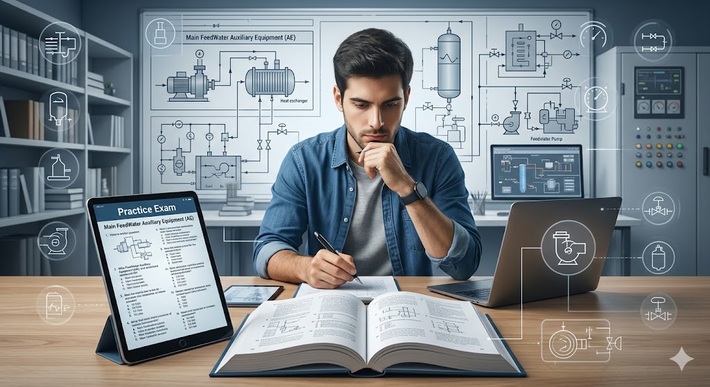Main FeedWater Auxiliary Equipment (AE) Practice Exam Banner