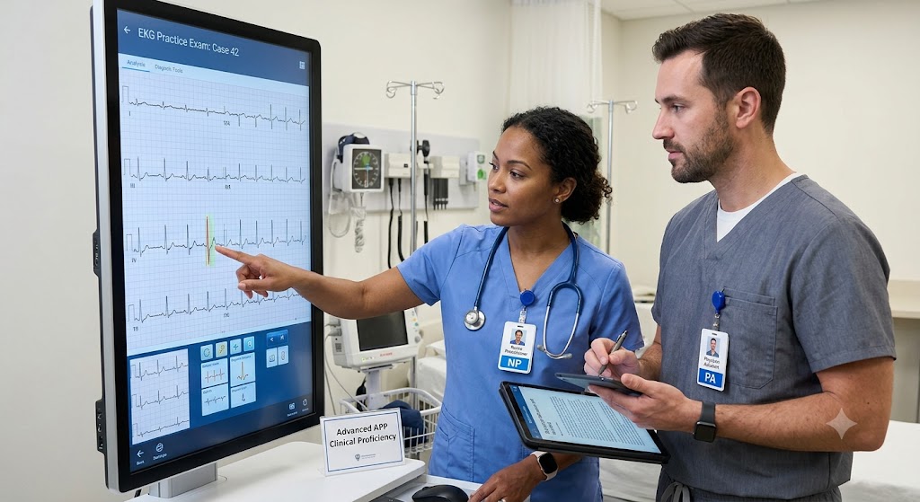 EKG Practice Test for the Nurse Practitioner and Physician Assistant Banner
