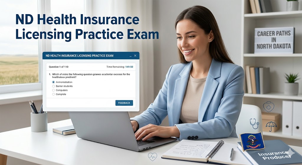 ND Health Insurance Licensing Practice Exam Banner