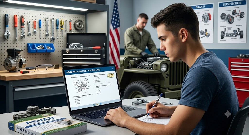 ASVAB Auto and Shop Information Practice Test Banner