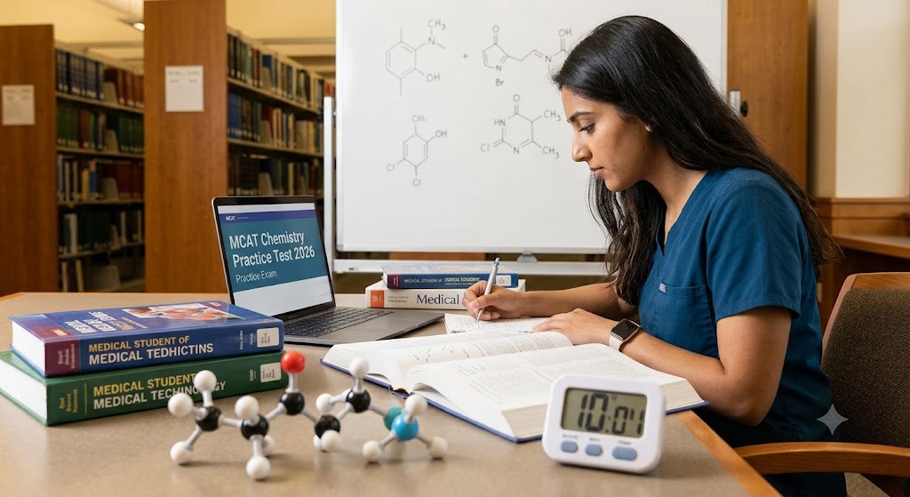 MCAT Chemistry Practice Test 2026 (59 Questions Answers) Banner