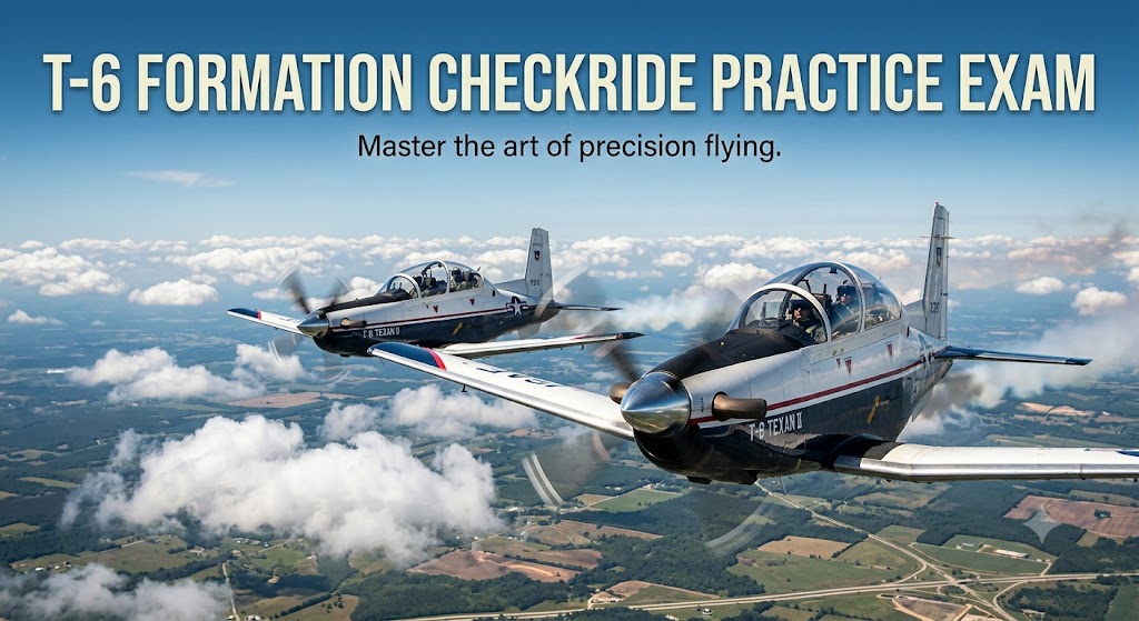 T-6 Formation Checkride Practice Test Banner