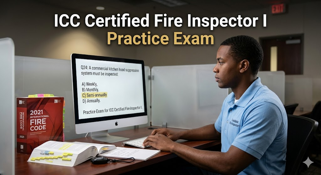 ICC Certified Fire inspector One Practice Test Banner