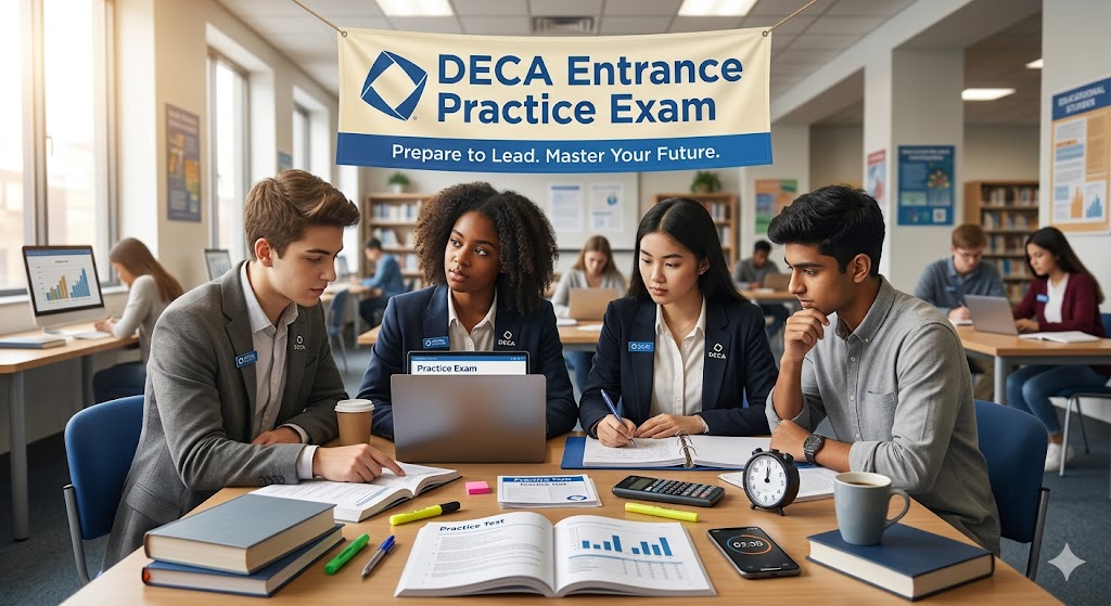 DECA Entrance Practice Exam Banner