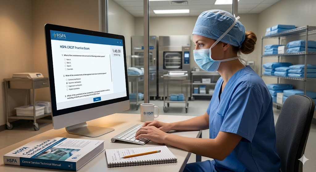 Healthcare Sterile Processing Association (HSPA) Certification Practice Exam Banner