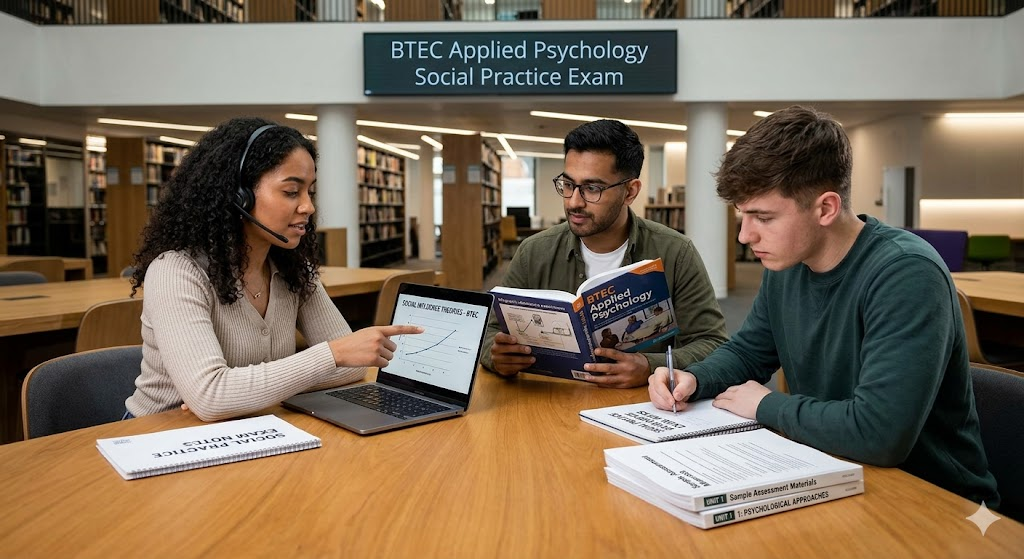 BTEC Applied Psychology Social Practice Exam Banner