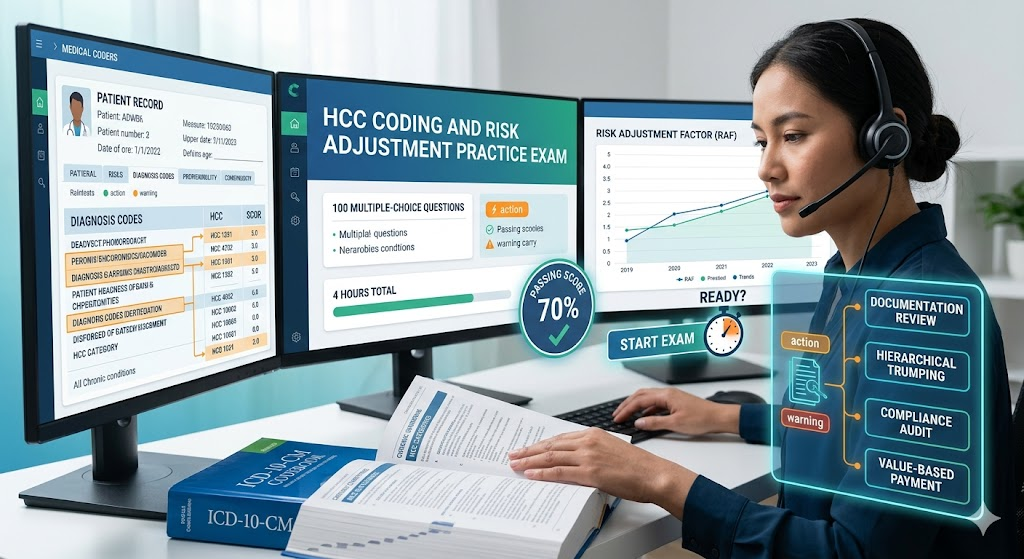 HCC Coding and Risk Adjustment Practice Test Banner