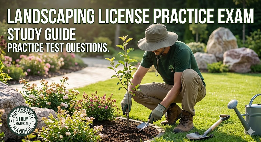 Landscaping License Practice Test Banner
