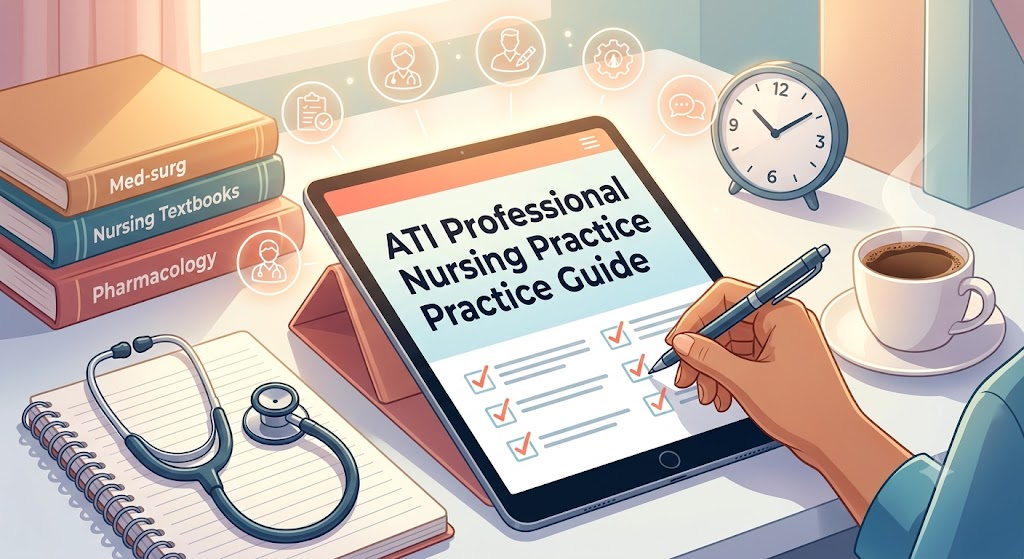 ATI Professional Nursing Practice Exam Banner