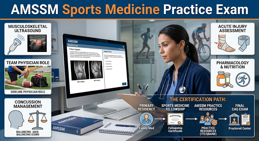 AMSSM Sports Medicine Practice Exam Banner