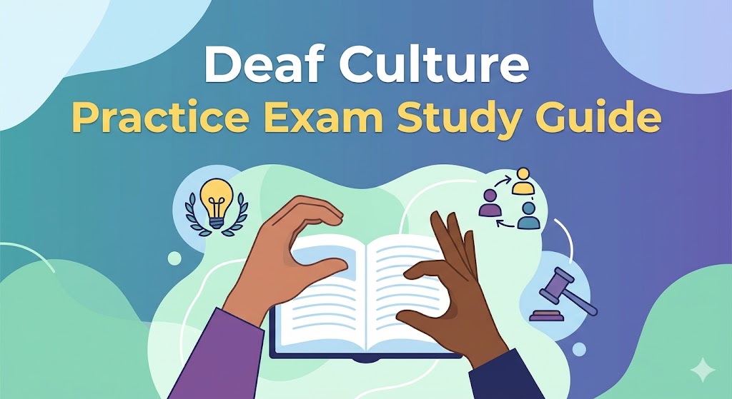 Deaf Culture Practice Exam Banner