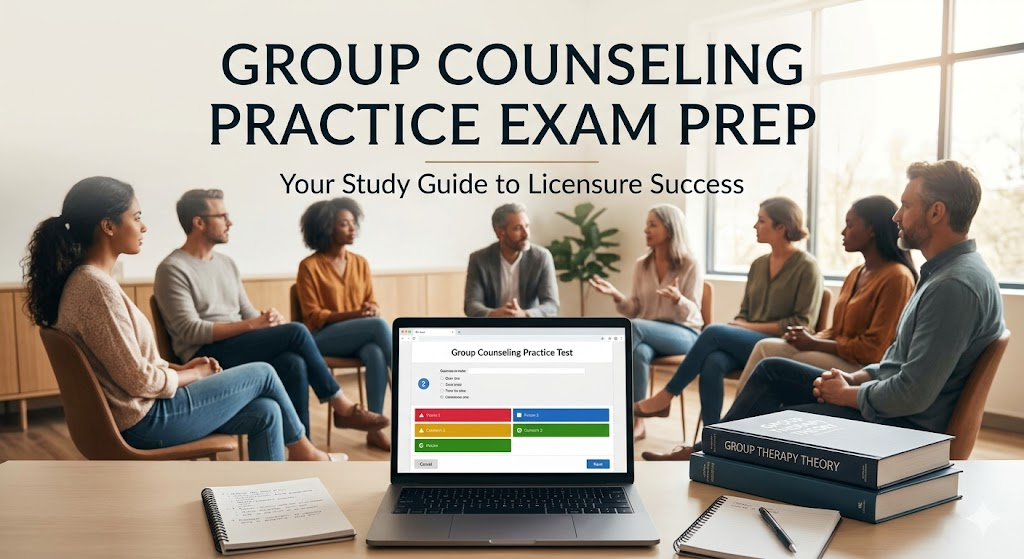 Group Counseling Practice Test Banner